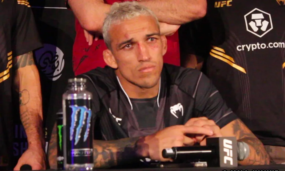 Charles Oliveira shows nasty cut that canceled UFC 294 main event vs. Islam Makhachev