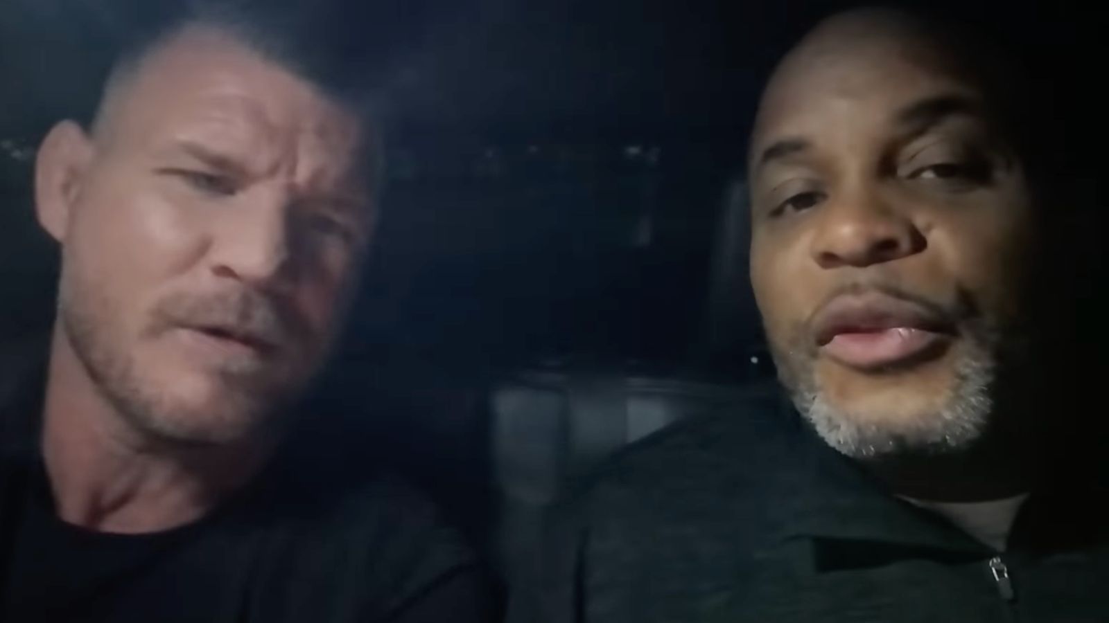 Michael Bisping reacting to controversial referee decision at UFC Vegas 110